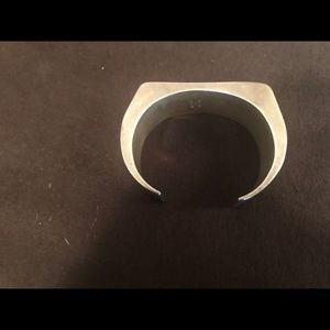 Chunky sterling silver cuff